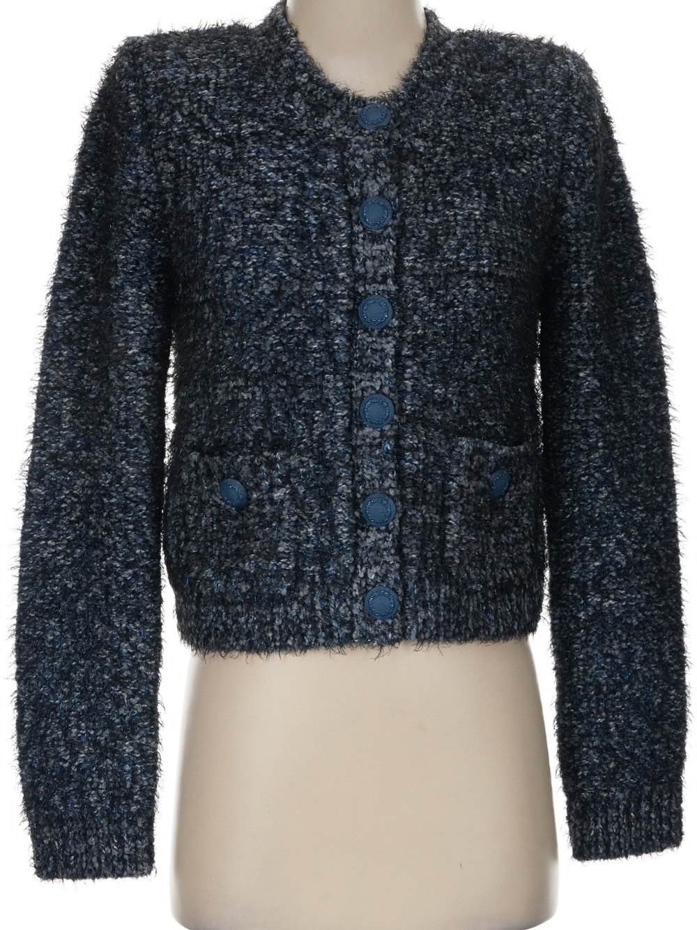 L'Agence Una Navy Multi Cardigan - Picture 6 of 10